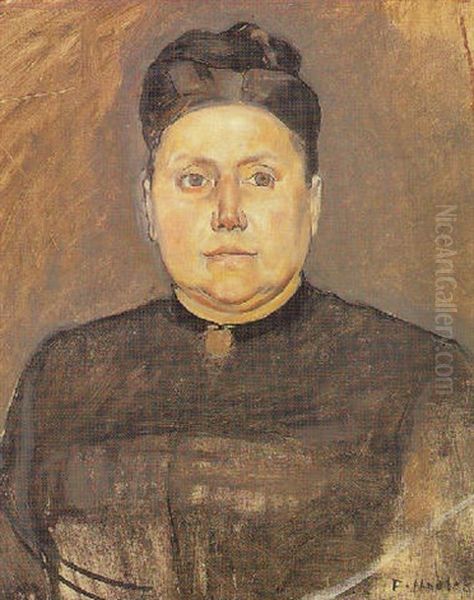 Frauenbildnis Oil Painting by Ferdinand Hodler