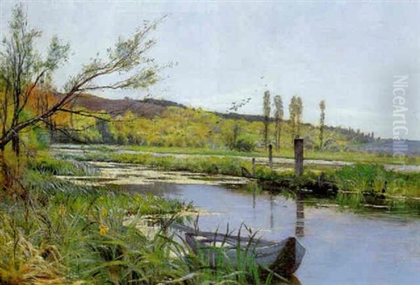 Les Bords De L'arve Pres De Geneve Oil Painting by Ferdinand Hodler