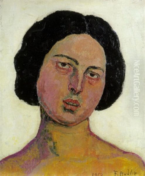 Weibliches Bildnis Oil Painting by Ferdinand Hodler