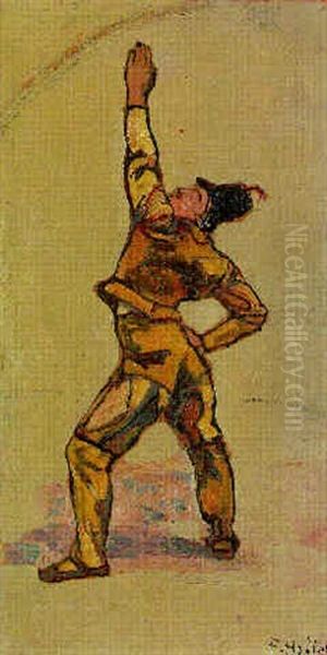 Einmutigkeit (study) Oil Painting by Ferdinand Hodler