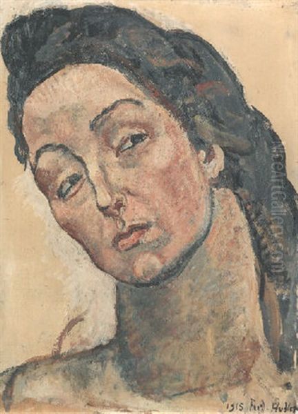 Blick In Die Unendlichkeit (study) Oil Painting by Ferdinand Hodler