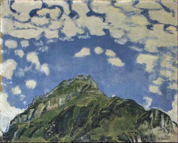 Der Mannlichen Oil Painting by Ferdinand Hodler