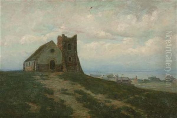 The Church On Sunset Hill by Arthur Hoeber