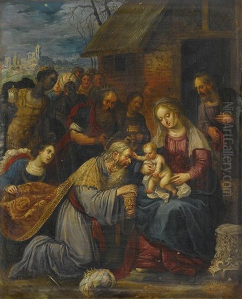 The Adoration Of The Magi Oil Painting by Gaspar van den Hoecke