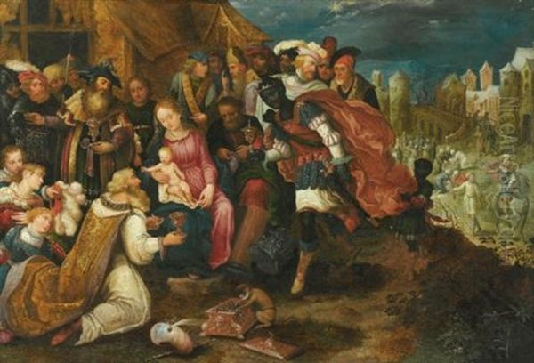 The Adoration Of The Magi Oil Painting by Gaspar van den Hoecke