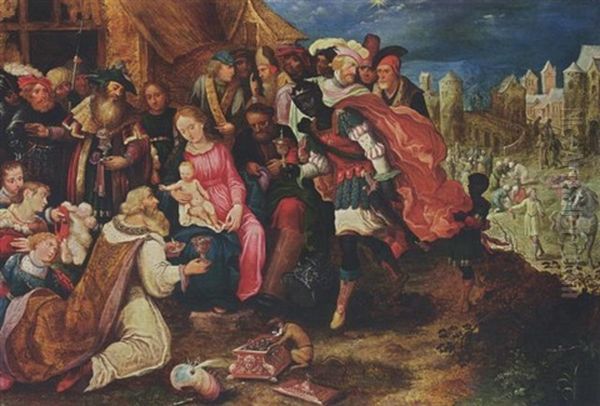 The Adoration Of The Magi Oil Painting by Gaspar van den Hoecke