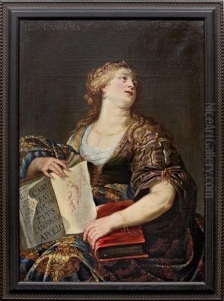 Sibylle De Cumes Oil Painting by Jan van den Hoecke