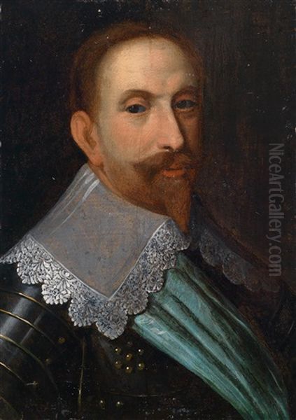 Bildnis Konig Gustav Adolf (adolf Ii. Von Schweden) Oil Painting by Jacob Hoefnagel