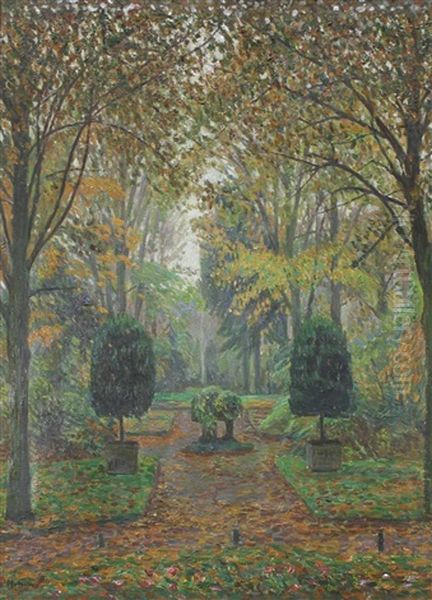 Im Schlossgarten Oil Painting by Paul Hoeniger