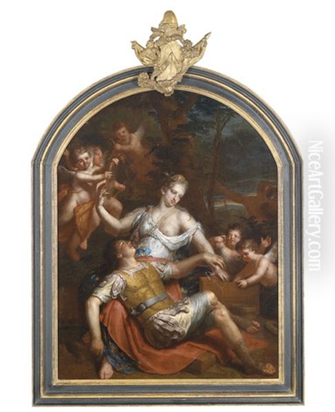 Rinaldo Und Armida Oil Painting by Gerard Hoet the Elder