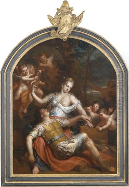 Rinaldo Und Armida Oil Painting by Gerard Hoet the Elder