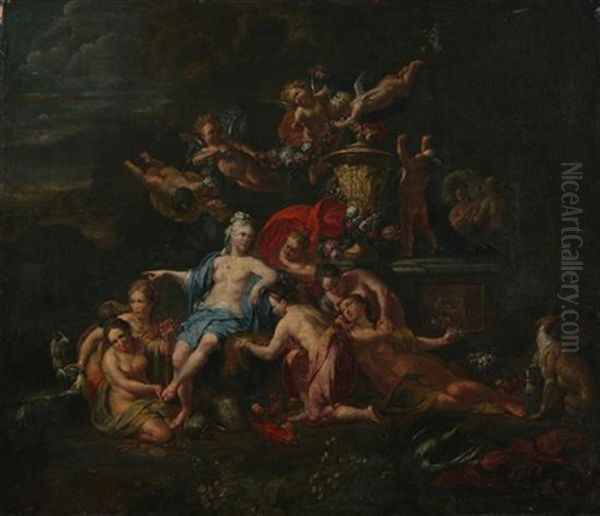 Diana And Her Attendants Oil Painting by Gerard Hoet the Elder