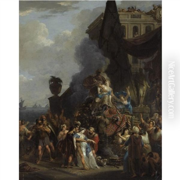 The Sacrifice Of Iphigenia Oil Painting by Gerard Hoet the Elder