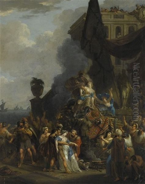 The Sacrifice Of Iphigenia Oil Painting by Gerard Hoet the Elder