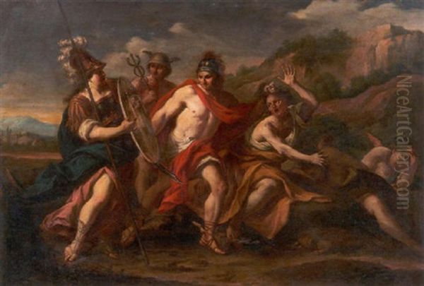 Perseus Uberwaltigt Medusa Oil Painting by Gerard Hoet the Elder