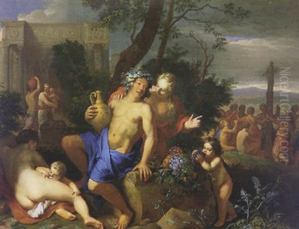 Bacchanale Oil Painting by Gerard Hoet the Elder