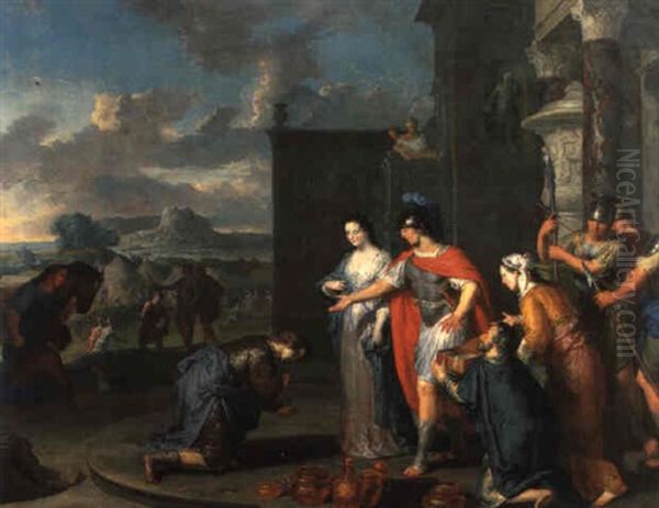 Die Grosmut Des Scipio Oil Painting by Gerard Hoet the Elder