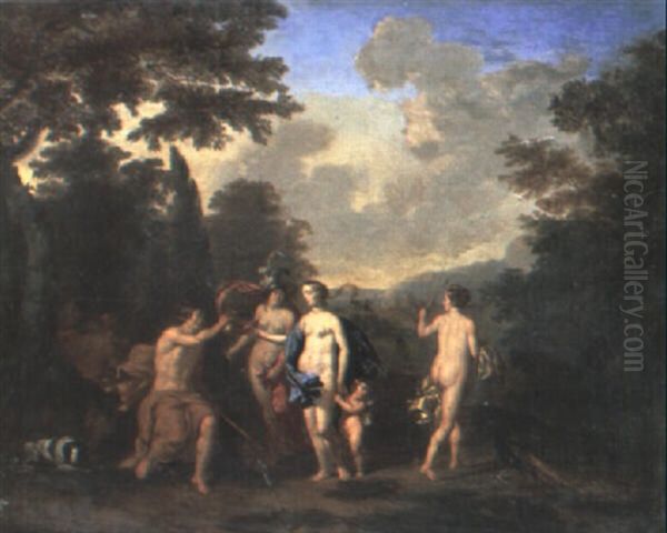 The Judgement Of Paris Oil Painting by Gerard Hoet the Elder