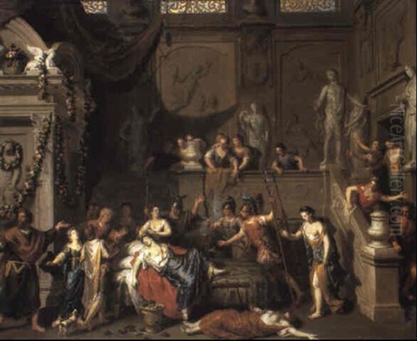 The Death Of Cleopatra by Gerard Hoet the Elder