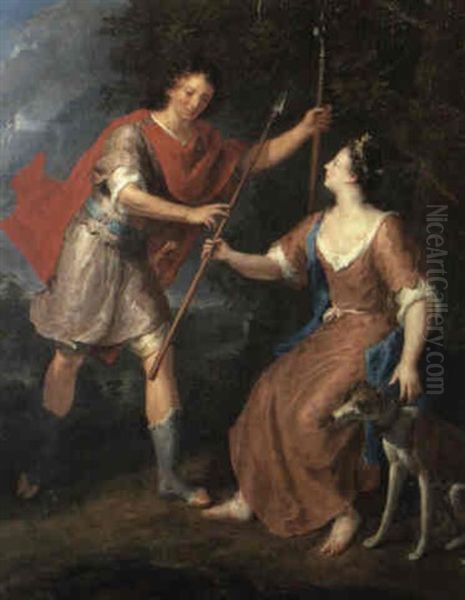 Diana And Actaeon Oil Painting by Gerard Hoet the Elder