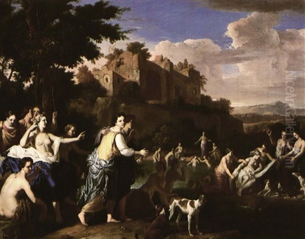 Diana And Callisto Oil Painting by Gerard Hoet the Elder