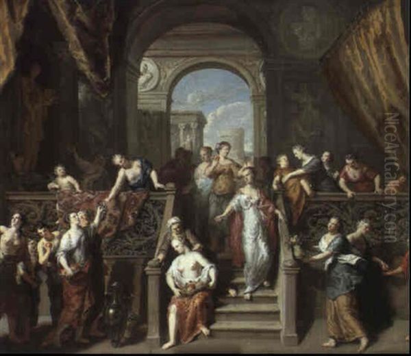 La Fete De Pomone Oil Painting by Gerard Hoet the Elder