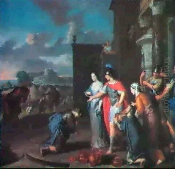 The Continence Of Scipio Oil Painting by Gerard Hoet the Elder