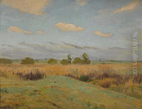 Sommerliche Landschaft Oil Painting by Friedrich Ludwig Hofelich