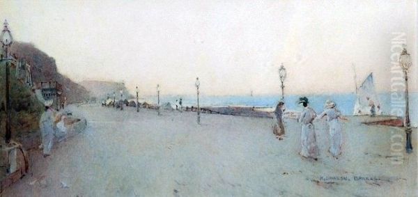 The Promenade Oil Painting by Henry Dawson Barkas