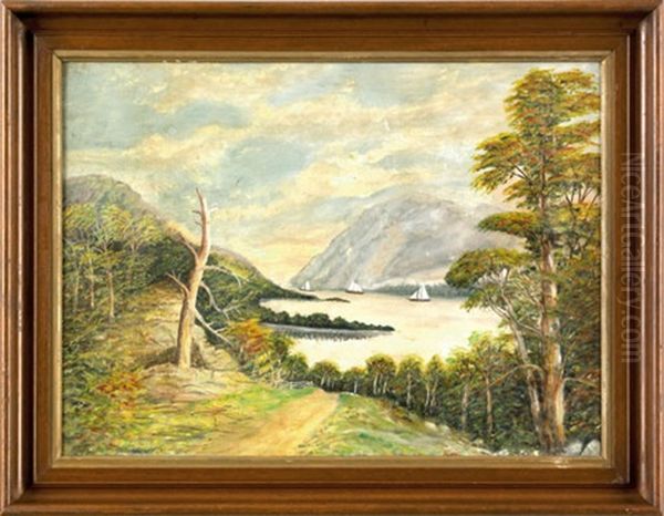 Pennsylvania Landscape Oil Painting by Charles C. Hoffmann