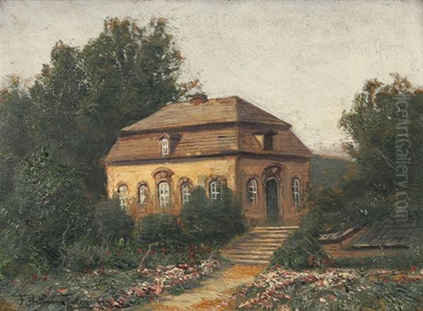 Kleines Palais Oil Painting by Franz Hoffmann-Fallersleben