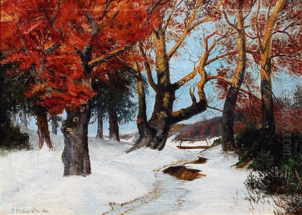 Winterlandschaft Im Sonnenlicht by Franz Hoffmann-Fallersleben