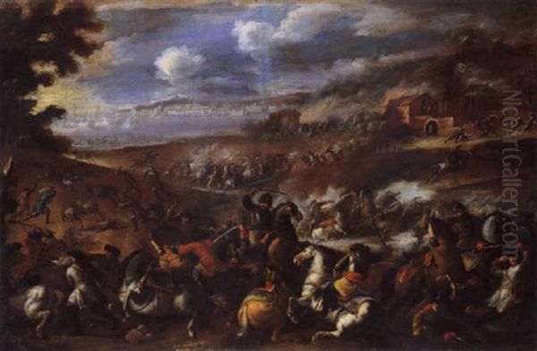 Battaglia Oil Painting by Pieter Hofman