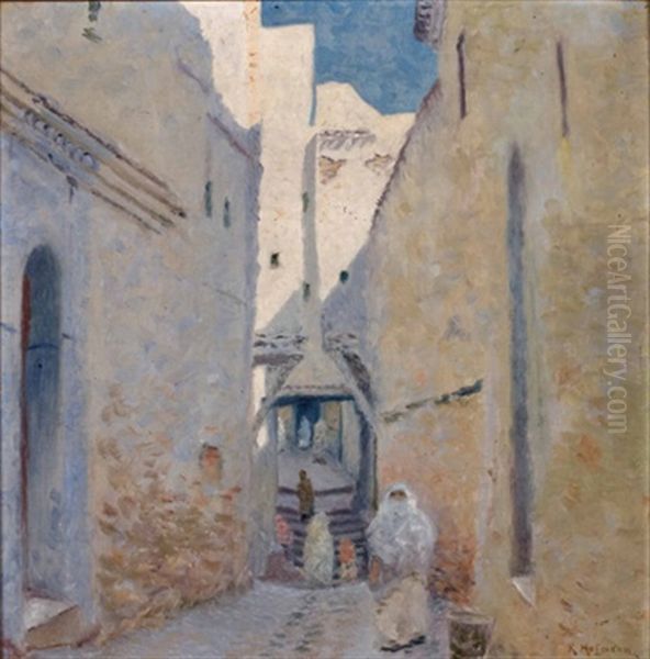 Gassenmotiv In Algier Oil Painting by Karl Hofmann