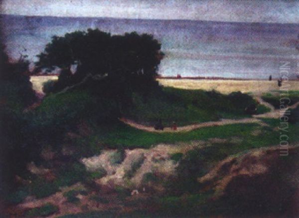 Kustenlandschaft Oil Painting by Ludwig Von Hofmann