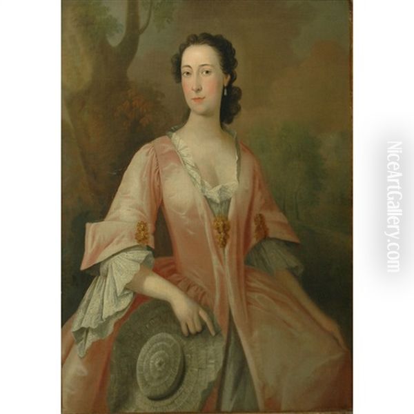 Portrait Of Viscountess Townshend Oil Painting by William Hogarth