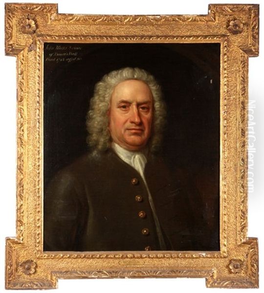 Portrait Of Mr. John Watts Oil Painting by William Hogarth