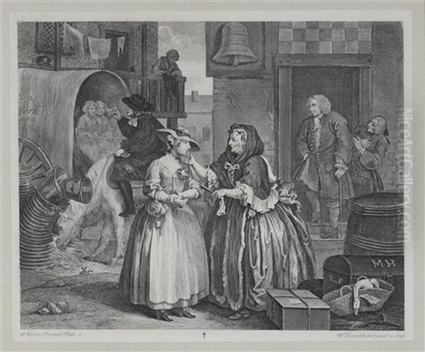 The Harlot's Progress (6 Works) Oil Painting by William Hogarth