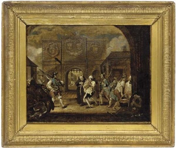 The Gate Of Calais Or The Roast Beef Of England Oil Painting by William Hogarth