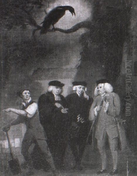 The Grave Diggers Oil Painting by William Hogarth