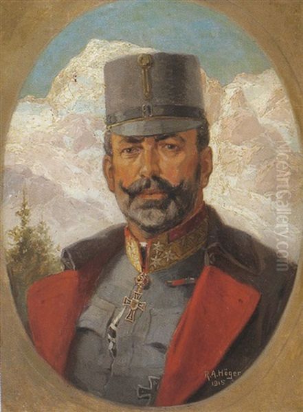 Feldmarschall Erzherzog Eugen Oil Painting by Rudolf Alfred Hoeger