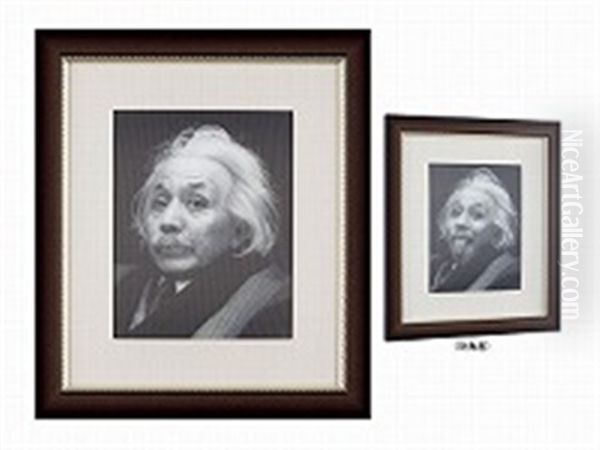 Doublenage (albert Einstein Oil Painting by Morimura Hogi