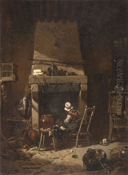 In Der Kuche Oil Painting by Charles Hoguet