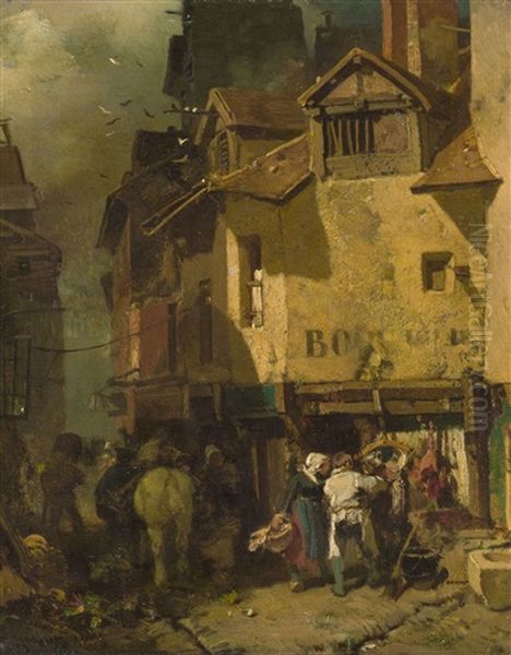 Strassenszene Oil Painting by Charles Hoguet