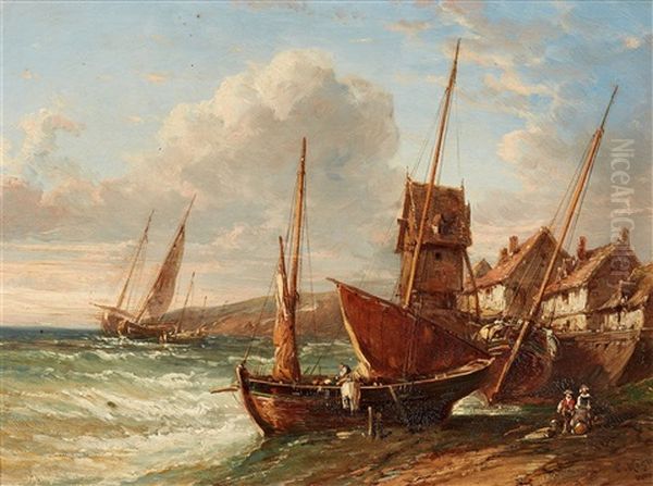 An Der Bretonischen Kuste Oil Painting by Charles Hoguet