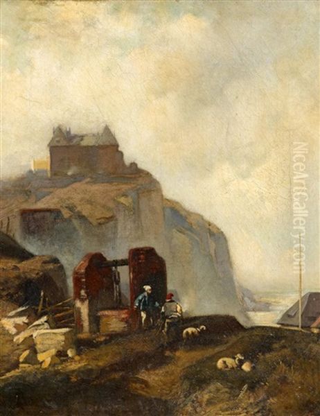 Kustenansicht Oil Painting by Charles Hoguet