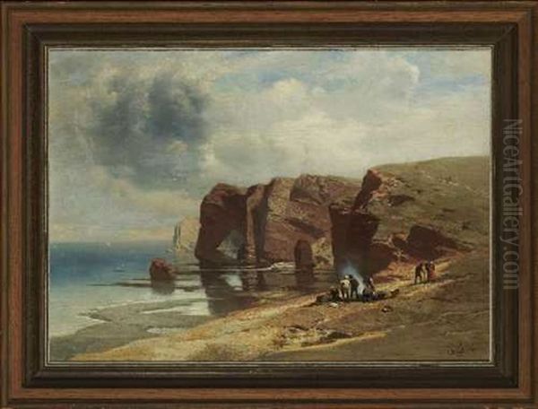 An Der Bretonischen Kuste Oil Painting by Charles Hoguet