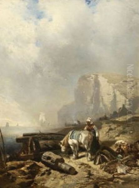 Normannische Steilkuste Oil Painting by Charles Hoguet