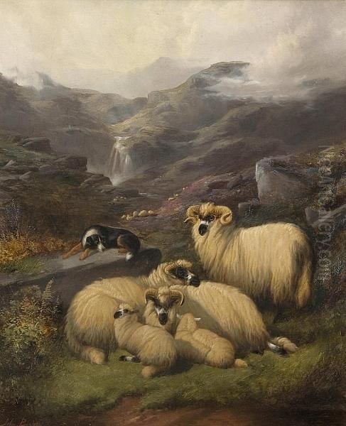 Scene In Glen Nevis, Scotland Oil Painting by John Barker