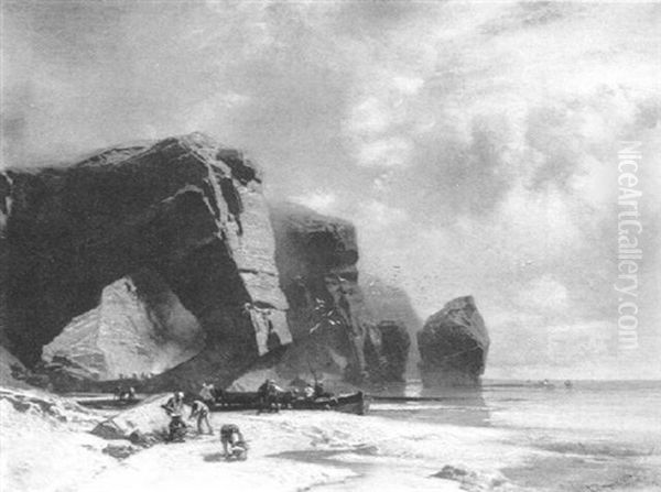 An Der Normannischen Kuste Bei Etretat Oil Painting by Charles Hoguet